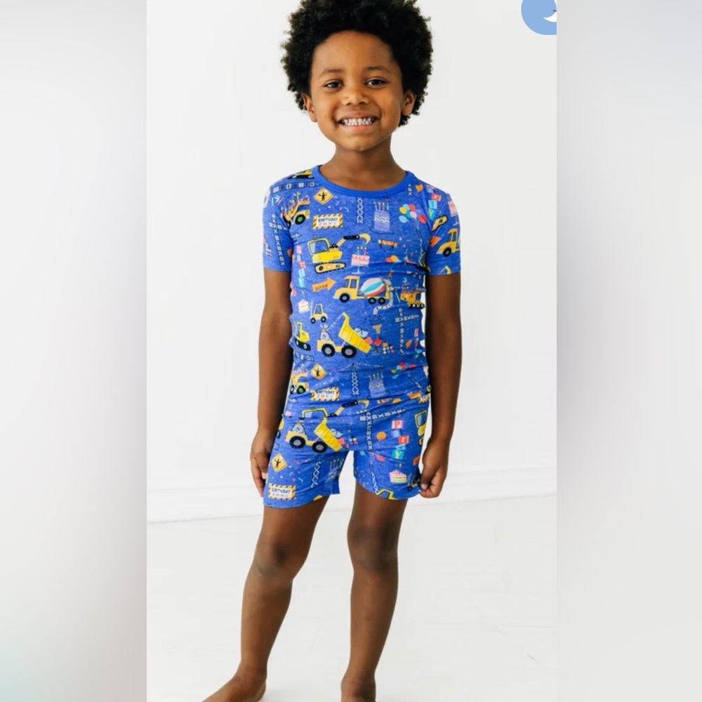 Little sleepies birthday builders pajama set